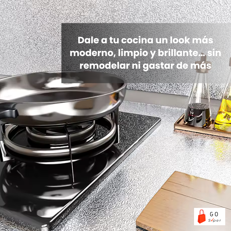 PAPEL DE ALUMINIO AUTOADHESIVO DE COCINA